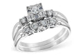 14KT Gold Two-Piece Wedding Set