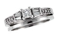 14KT Gold Two-Piece Wedding Set