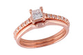 14KT Gold Two-Piece Wedding Set