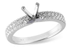 14KT Gold Semi-Mount Engagement Ring