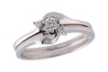 14KT Gold Two-Piece Wedding Set