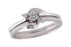 14KT Gold Two-Piece Wedding Set