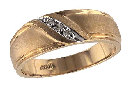 10KT Gold Mens Wedding Ring