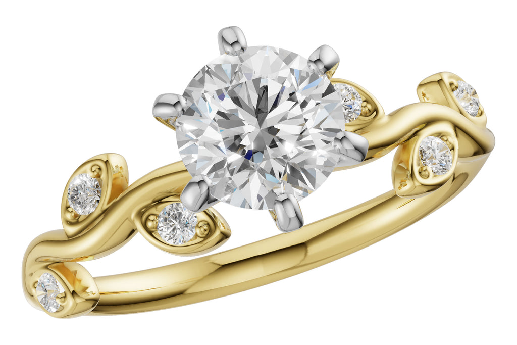 14KT Gold Semi-Mount Engagement Ring
