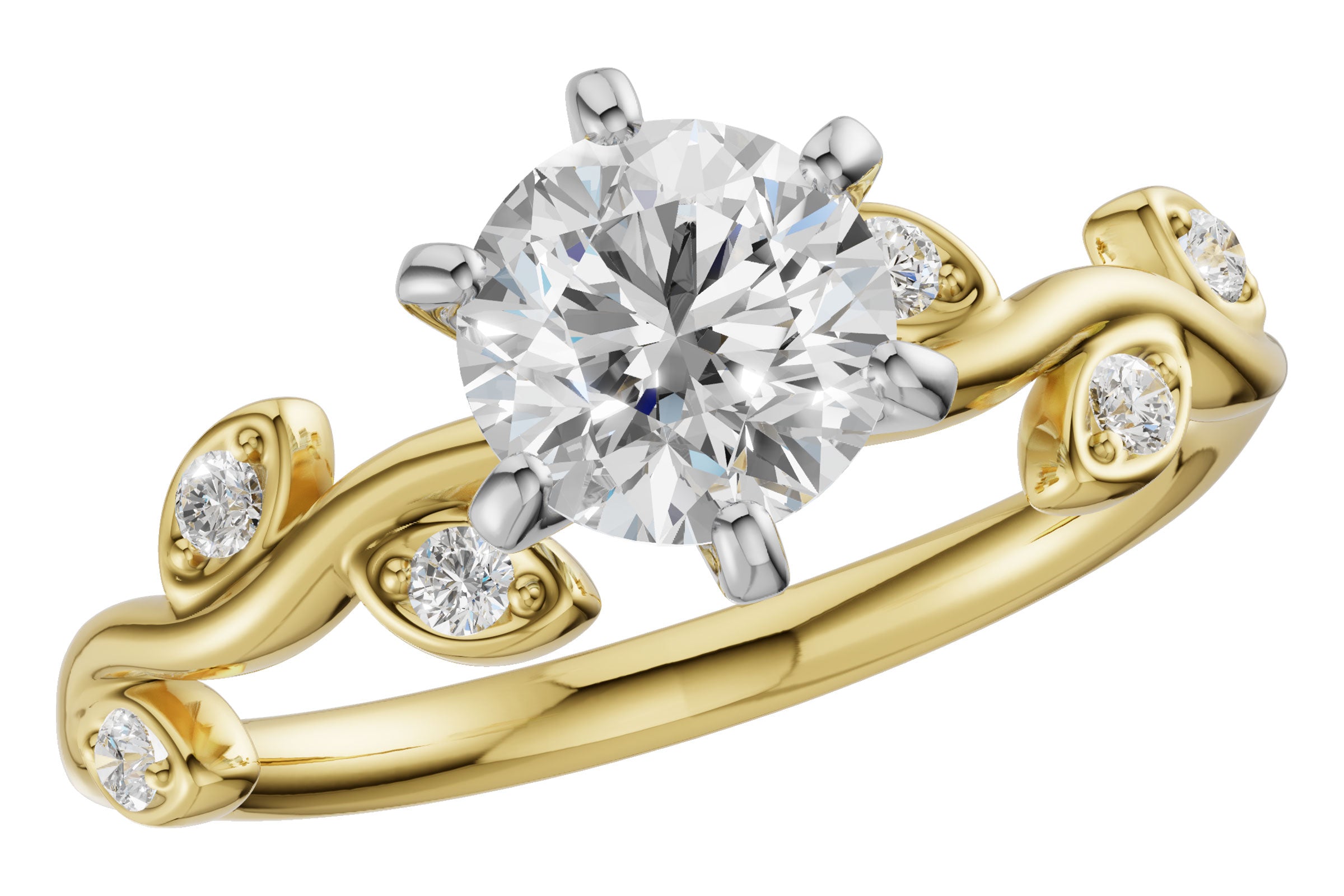 14KT Gold Semi-Mount Engagement Ring