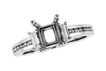 14KT Gold Semi-Mount Engagement Ring
