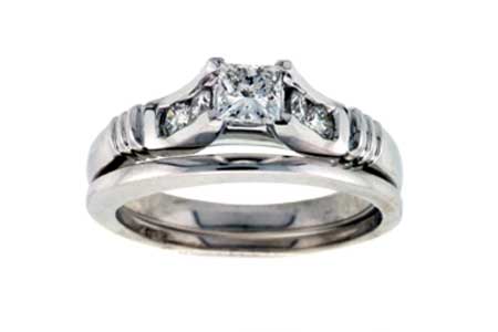 14KT Gold Two-Piece Wedding Set